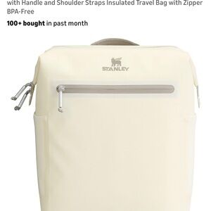Stanley Cream Backpack with Zipper